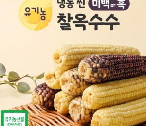 유기 냉동미백찰옥수수 3입
