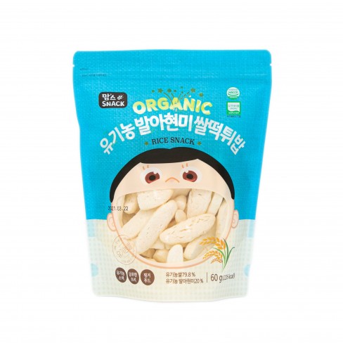 유기농발아현미쌀떡튀밥 60g