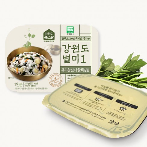 유기농산나물비빔밥 215g 5/12입고예정