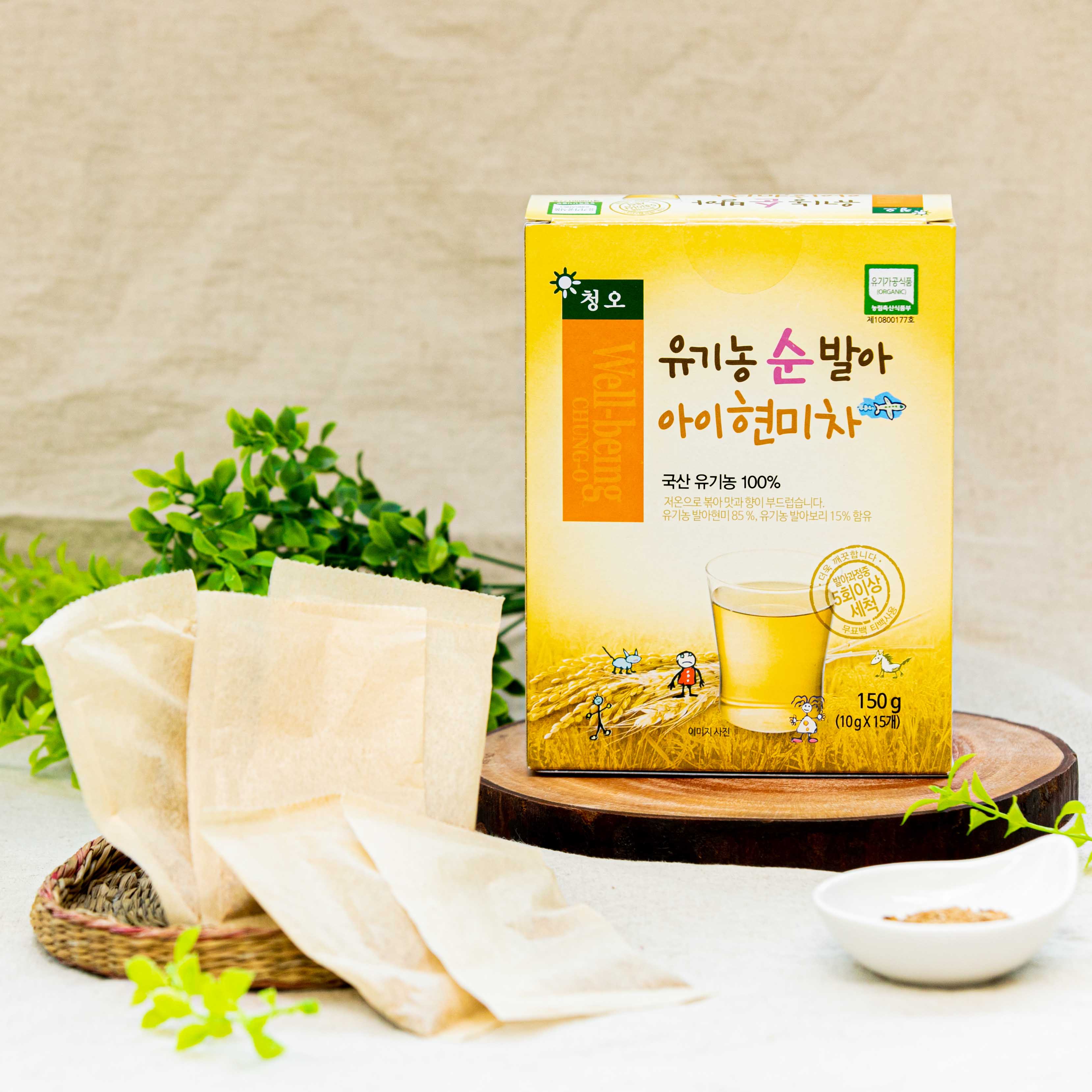 유기농순발아아이현미차 150g