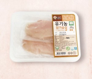 유기농 냉동 닭가슴살_(240g/팩)