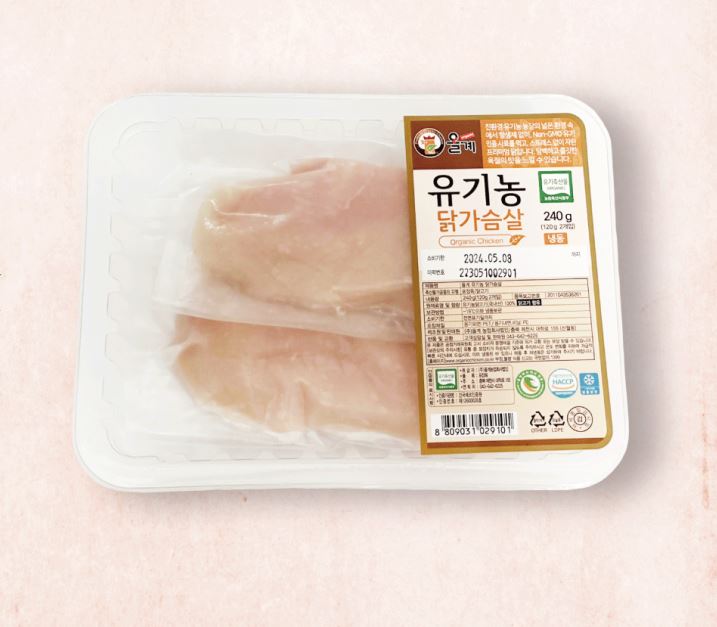 [테스트]유기농닭가슴살(냉동)240g