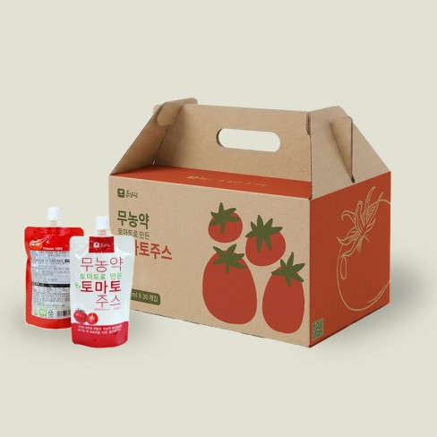 무농약 토마토로 만든 토마토주스_(120ml*30포/BOX)