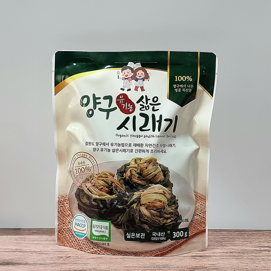 유기농 삶은 시래기 300g