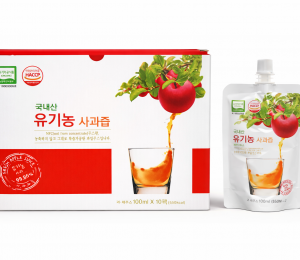 국내산 유기농사과즙100ml*10팩