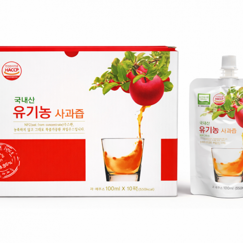 유기농 사과즙_(100ml*10팩/BOX)